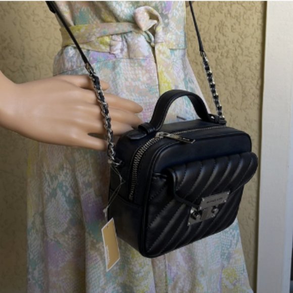 Michael Kors Small Rose Top Handle Leather Satchel - Picture 11 of 16